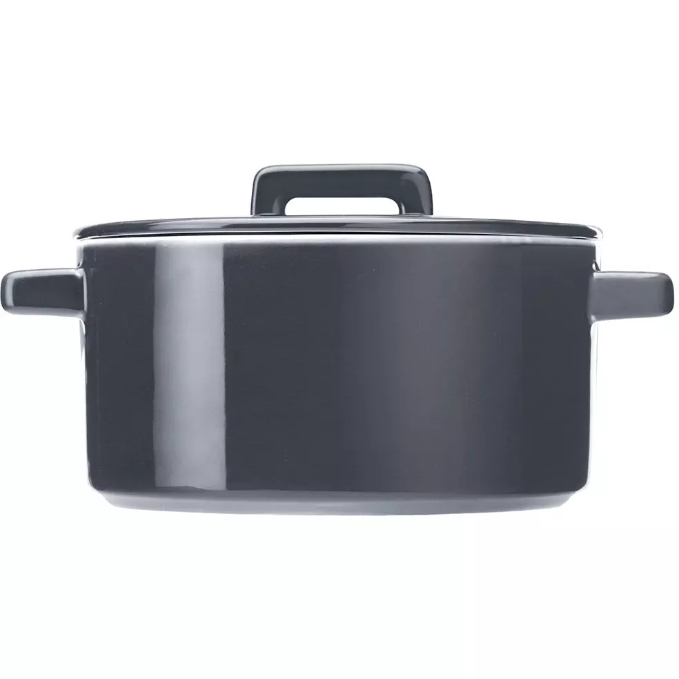 Maxwell And Williams Epicurious Round Casserole 3L Grey Gift Boxed