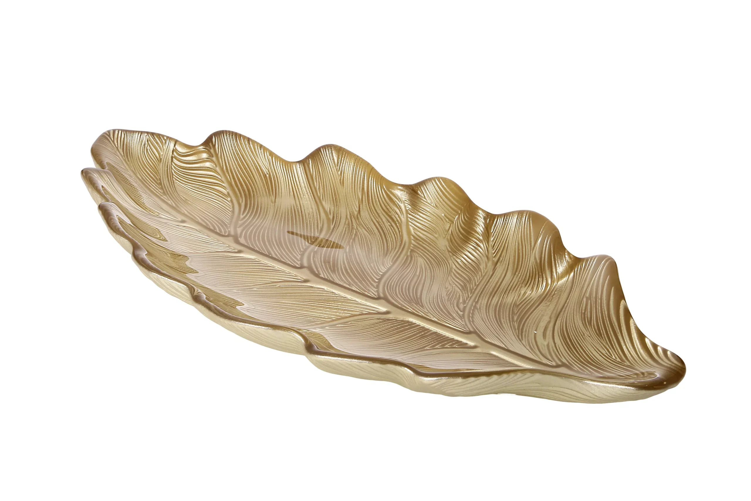 Metallic Gold Leaf Plate