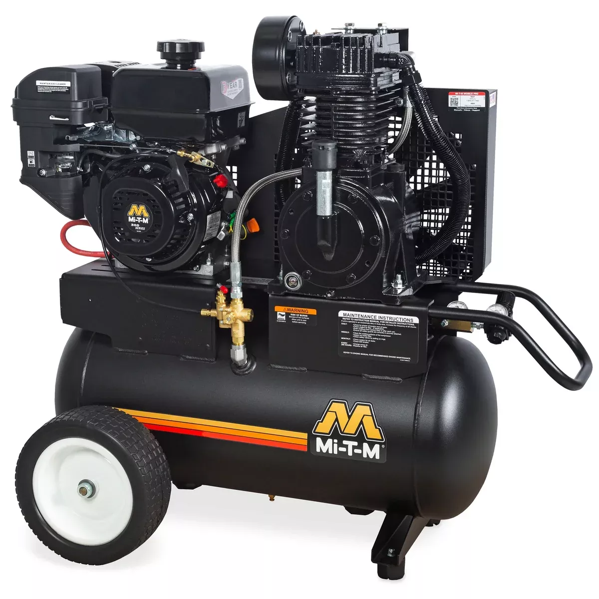 Mi-T-M AM2-PM09-20ME Air Compressor – 20-Gal, 17.2 CFM, OHV engine
