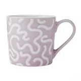 Mikasa Textured Purple Swirl Mug