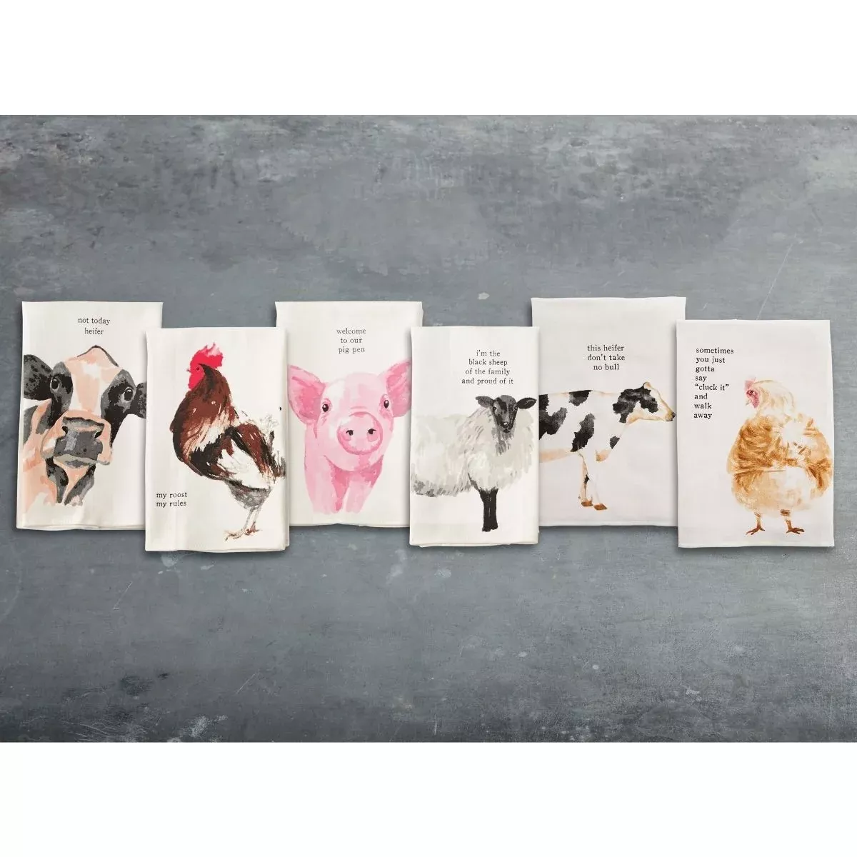 Mud Pie Farm Animal Hand Towels