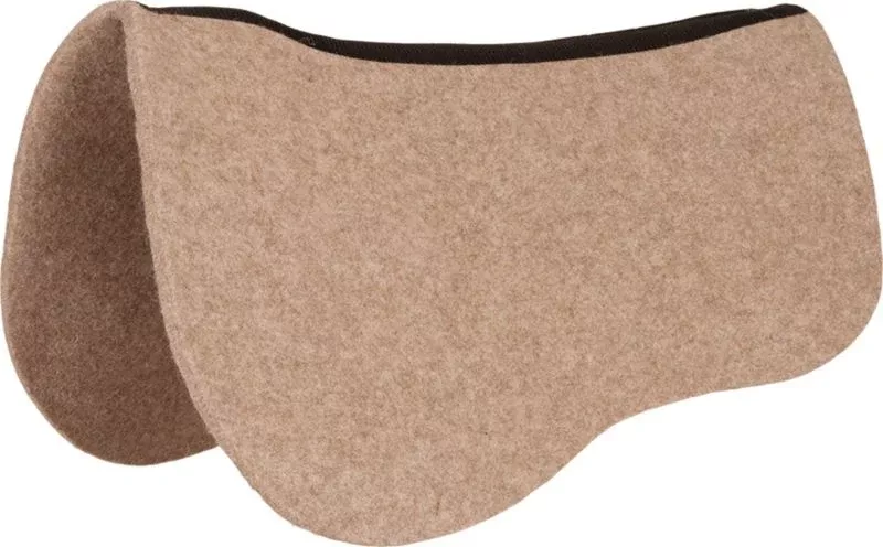 Mustang Tan Wool Contoured Trail Pad Protector