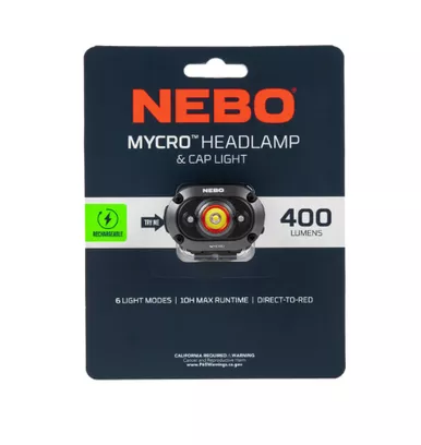 MYCRO 400 Lumen Rechargeable Headlamp