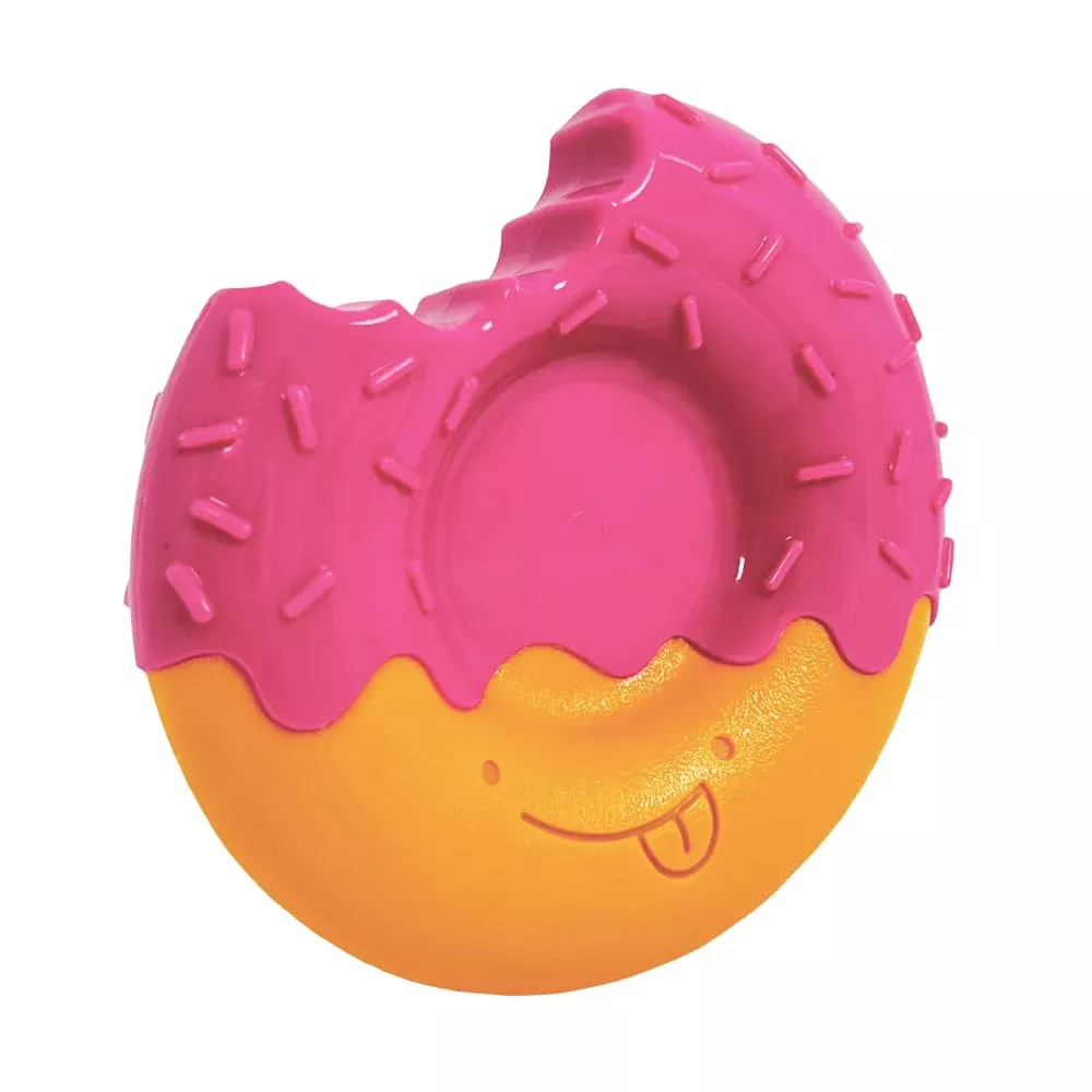 Nylabone Power Chew Donut Dog Toy Bacon Glazed Flavor (Medium/Wolf - Up to 35 lbs.)