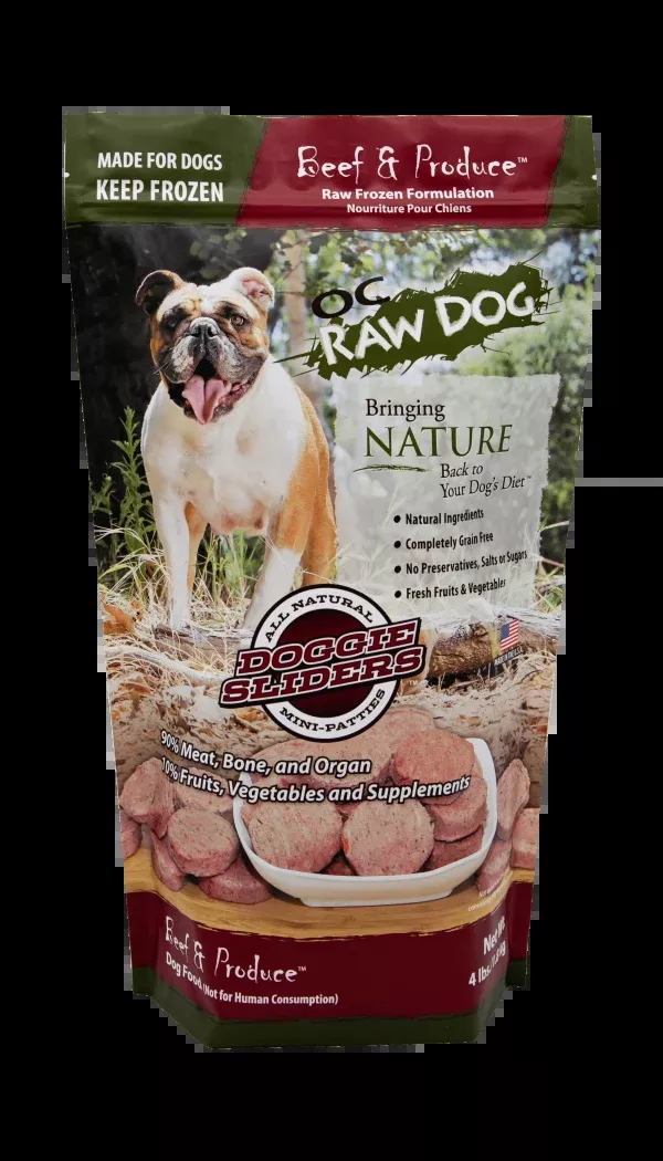 OC Raw Dog Frozen Beef & Produce Sliders