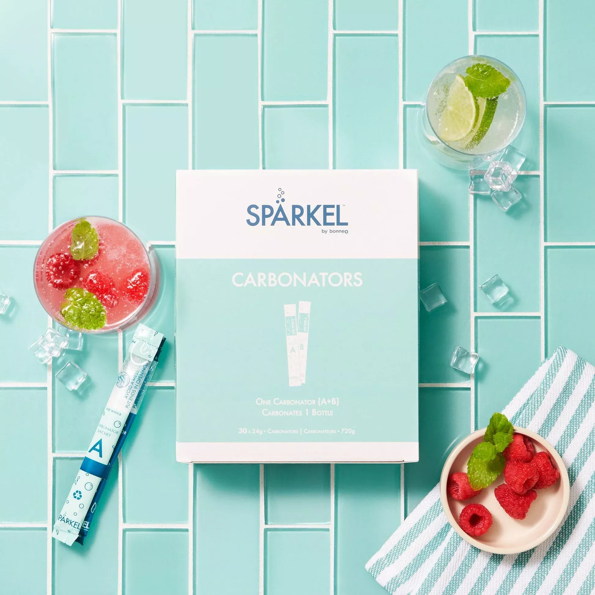 Paquete de 90 carbonatadores Spärkel