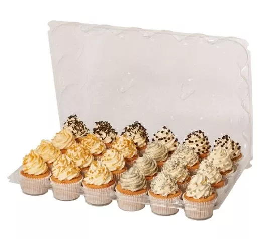 PME Pack of 3 PlasticCupcake Containers- 24 Cavities
