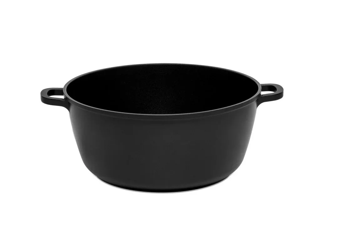 Pujadas Black Series Saucepot with Glass Lid - 28cm