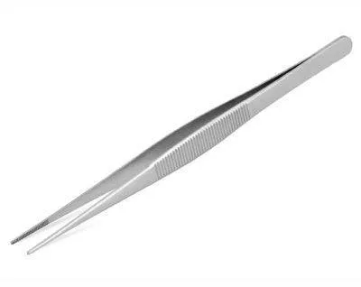 Pujadas Fine Tip Straight Tweezer - 16cm
