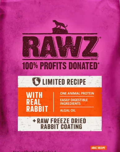 Rawz LID Real Rabbit Dry Food for Cats