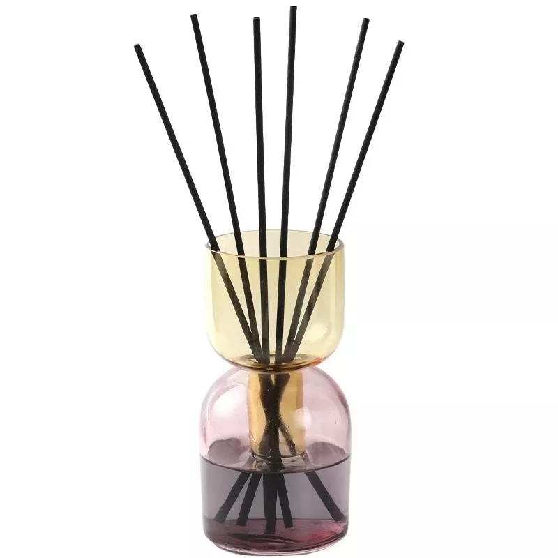 Reed Diffuser, Pink Bottom, Amber Top - Lily of the Valley