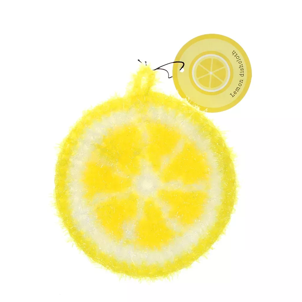 Rex London Non-scratch Scrubber Dishcloth Lemon
