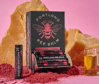 Rose City Tinted Beeswax Lip Balm