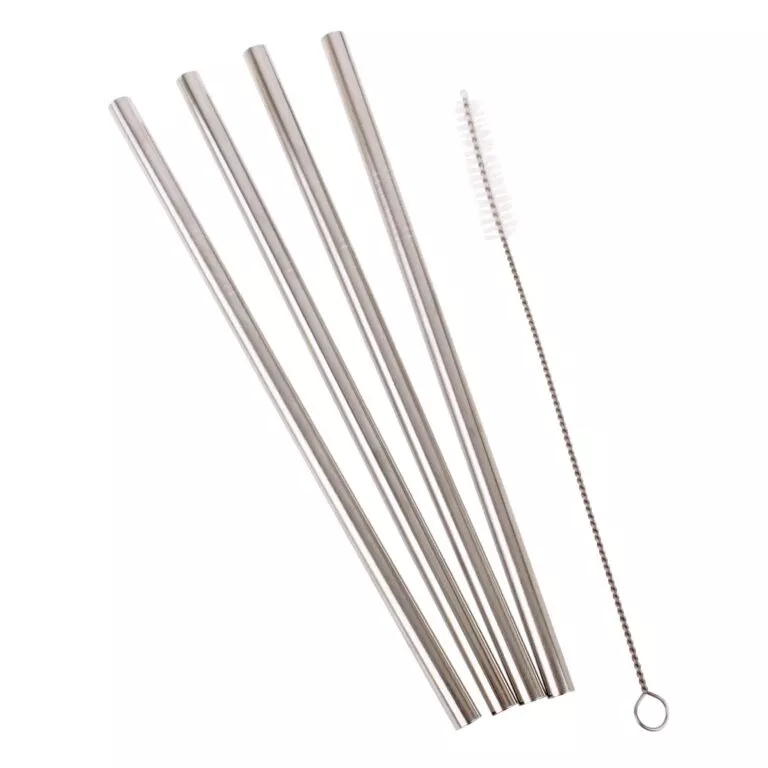 S/S Straight Smoothie Straws Set 4