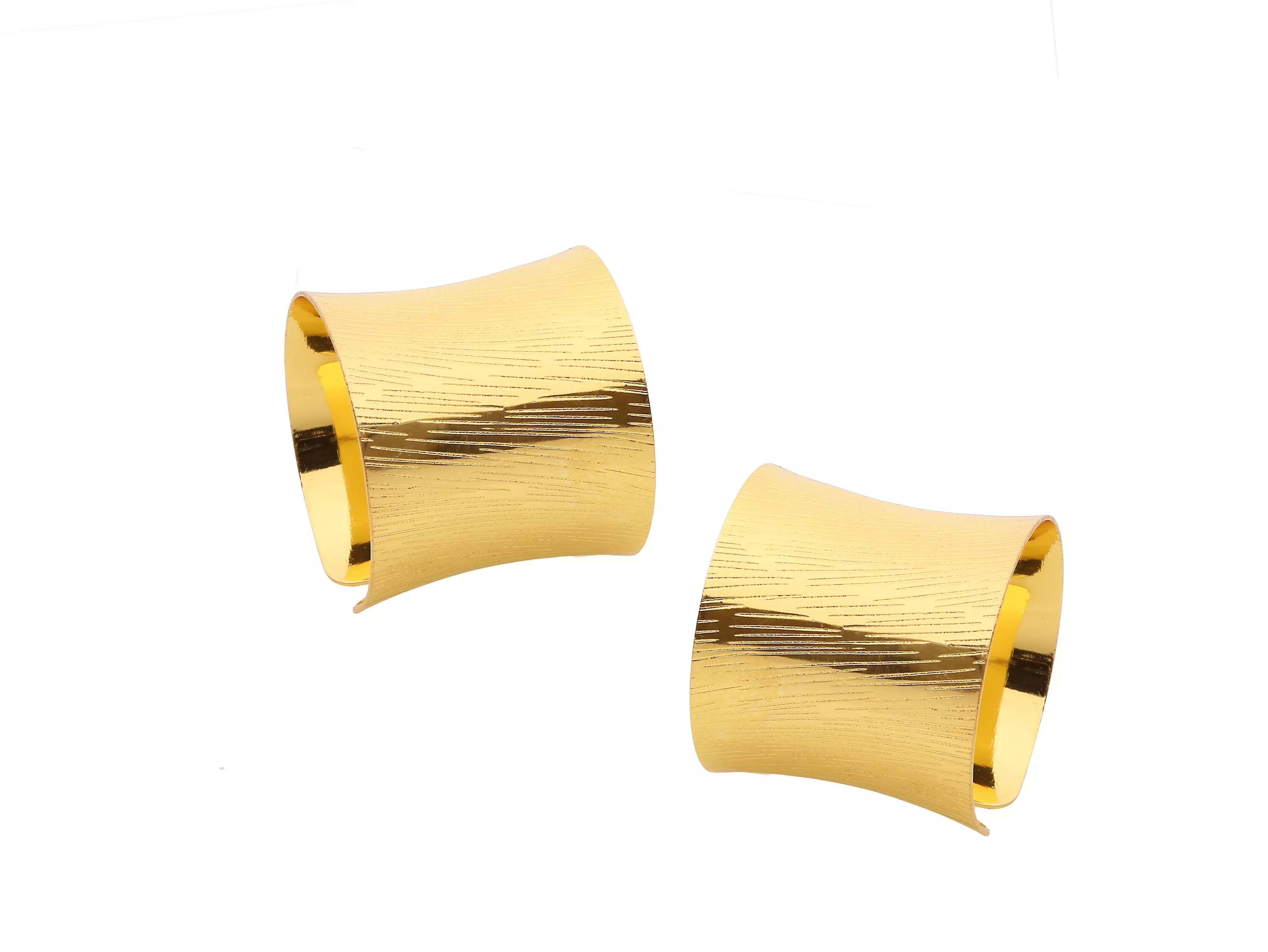 Set Of 6 Gold Napkin Rings