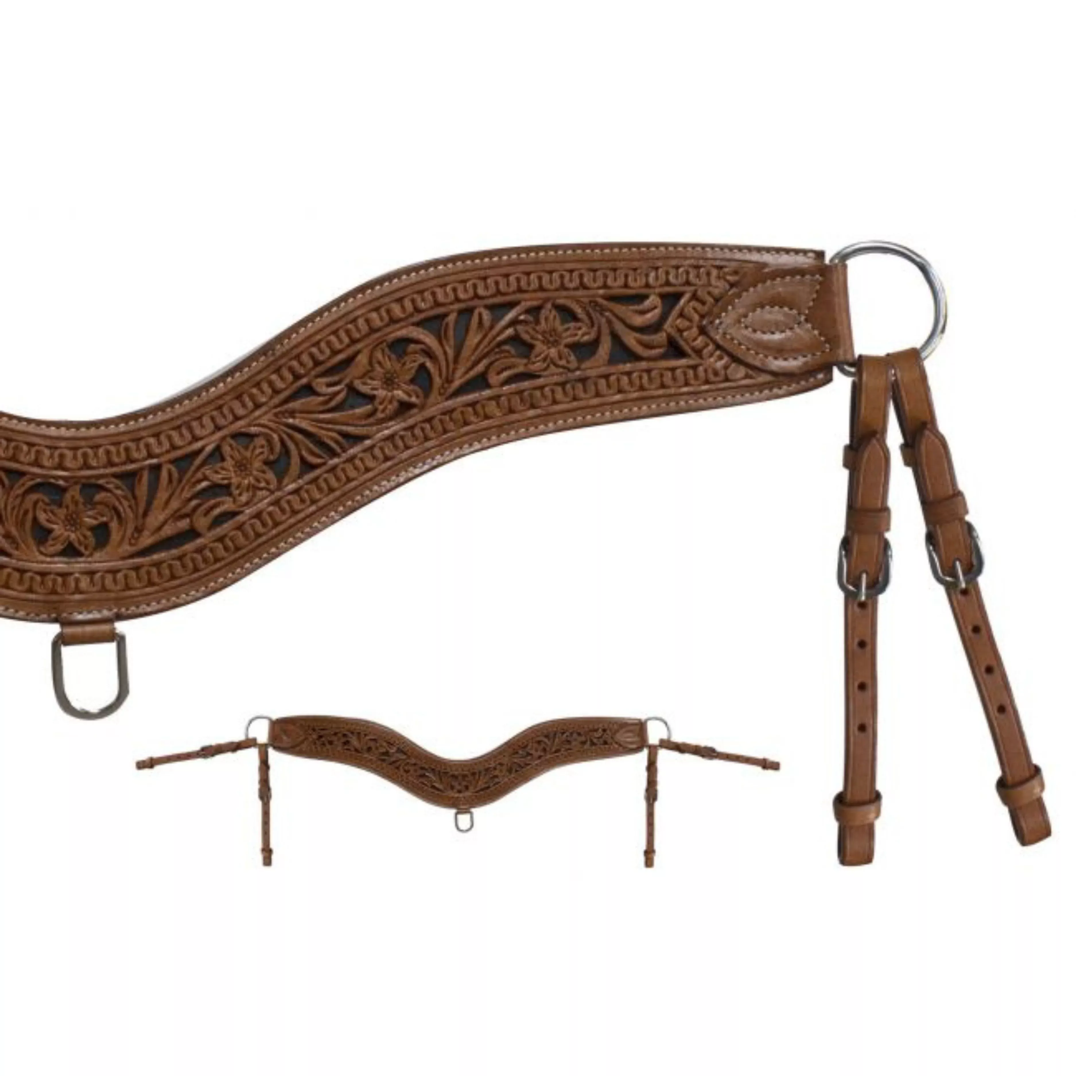 ShowmanFloral Tooled Tripping Collar