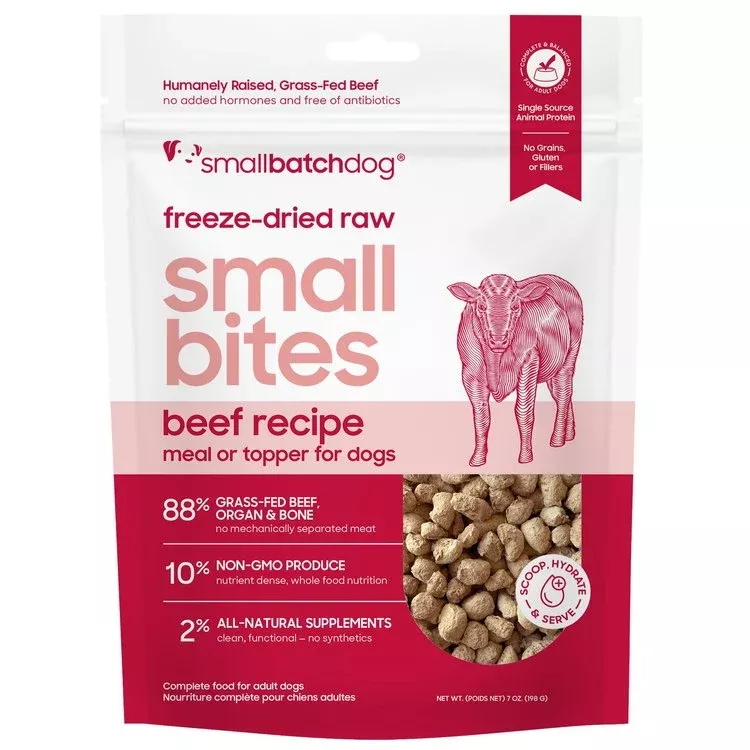 Smallbatch Freeze Dried Dog Food Sliders Beef
