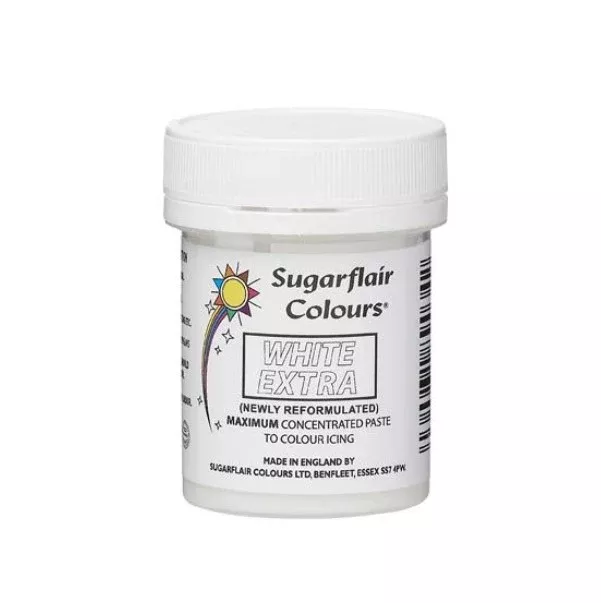 Sugarflair Paste Colour -White Extra
