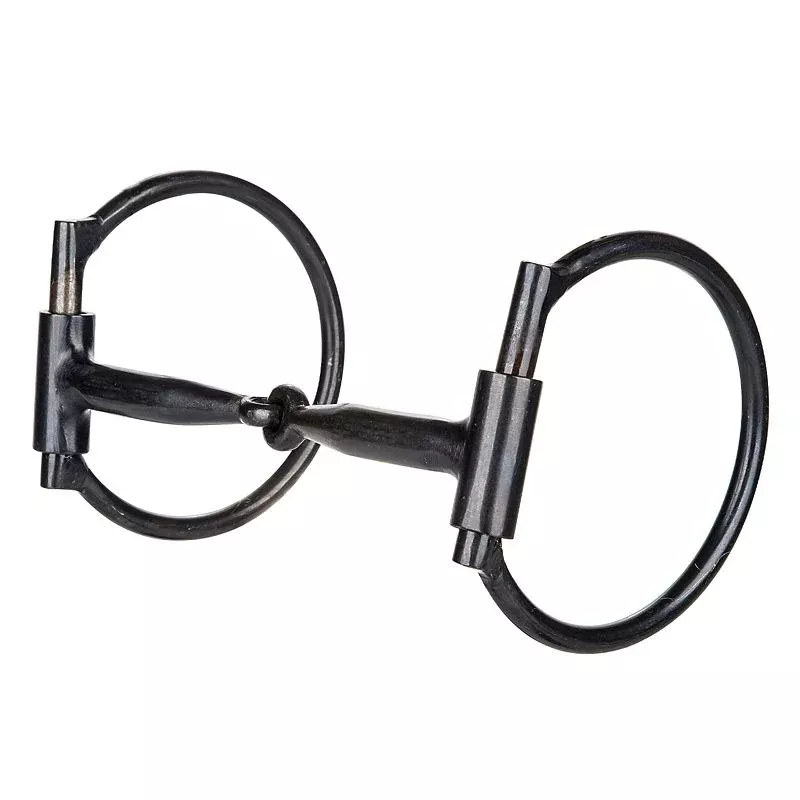 Tabelo Offset Ring Blued Steel Snaffle Bit 5