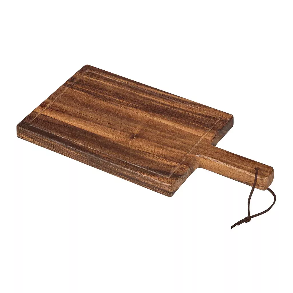 Tala Small Chunky Handled Board With Groove,Acacia Wood