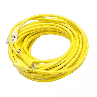Tornado Extension Cord - 75 foot Yellow 12/3 SJTW