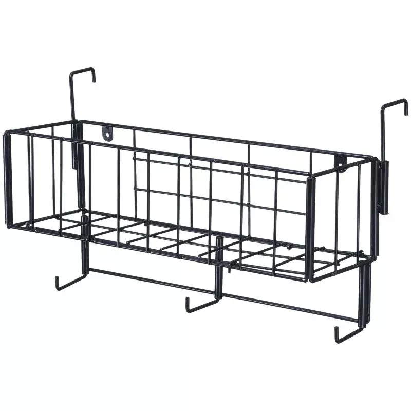 Tough1 Hanging Bridle Rack with Basket