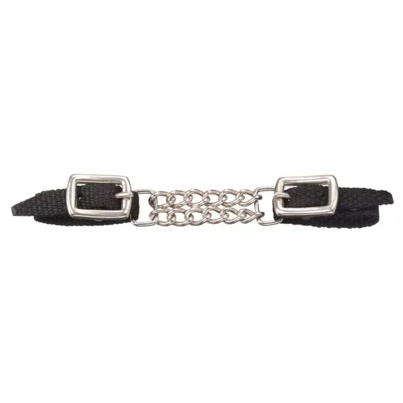 Tough1 Mini Nylon Curb Strap with Dbl Chain