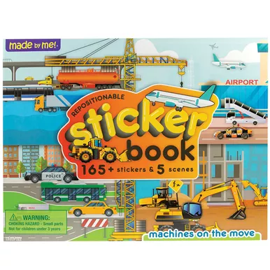 Transportation Repositionable Sticker Book