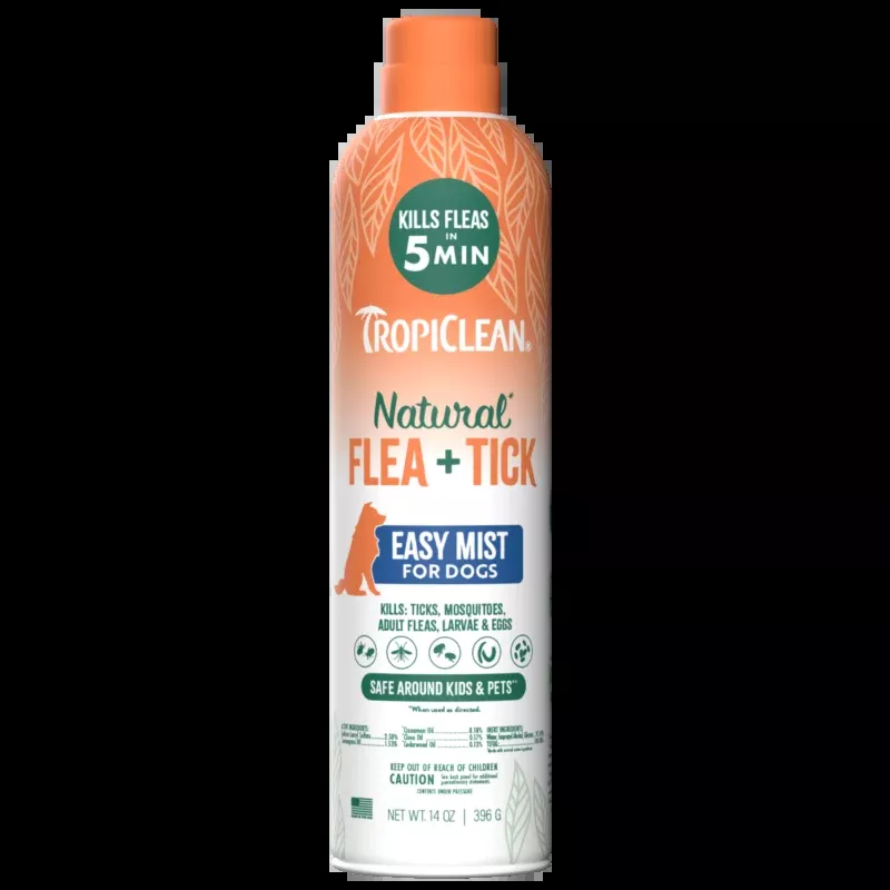 TropiClean Natural* Flea + Tick Gentle Mist for Cats