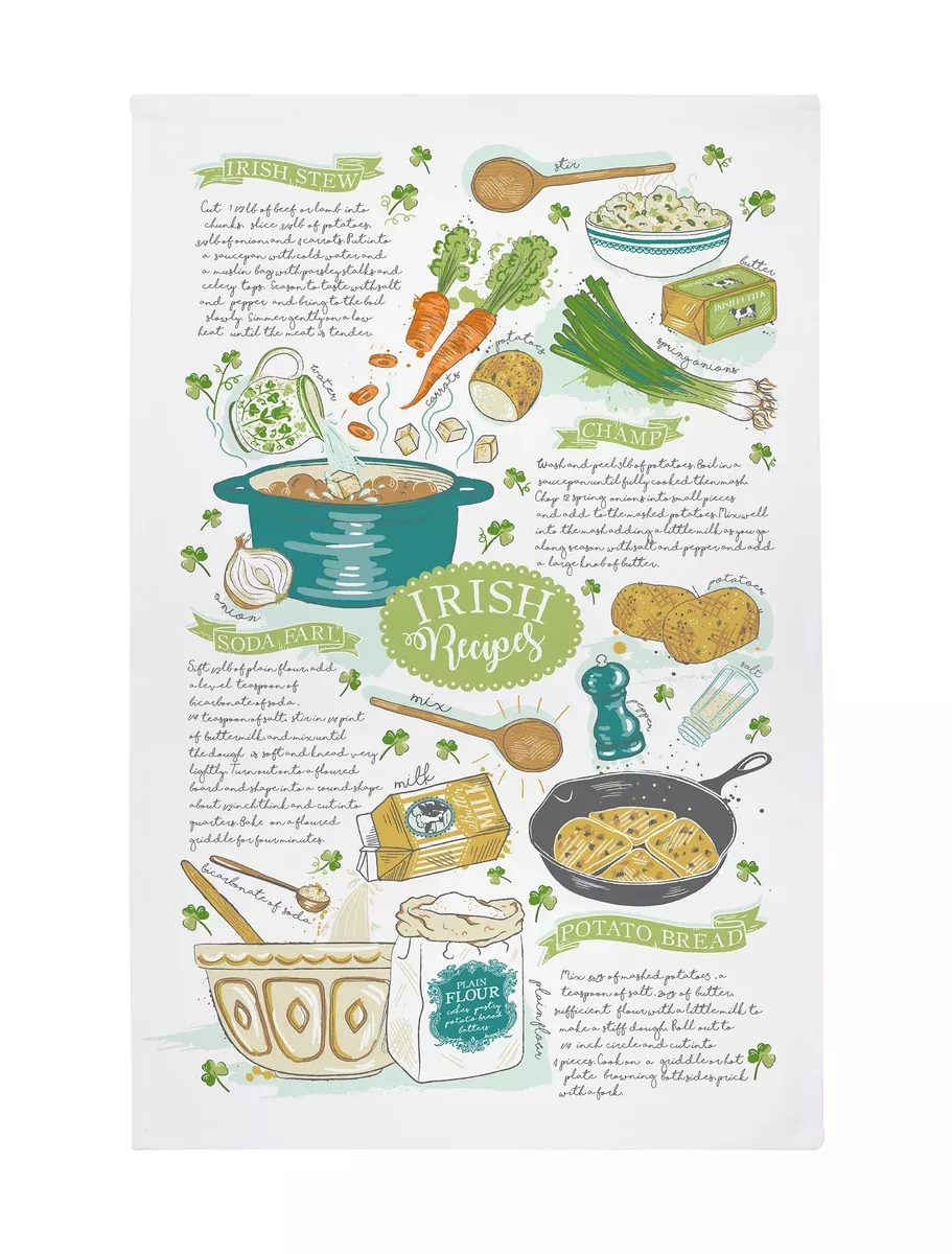 Ulster Weavers Cotton Tea Towel -Irish Recipes