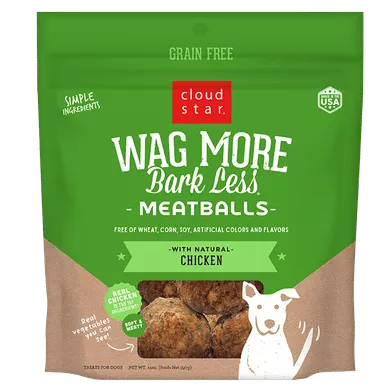 Wag More Bark Less Grain Free Meatballs: Chicken