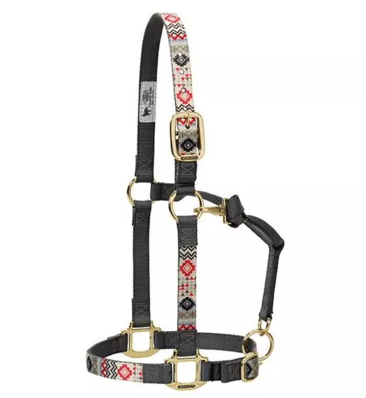 Weaver Leather Adjustable Chin and Throat Snap Nylon Halter - Average