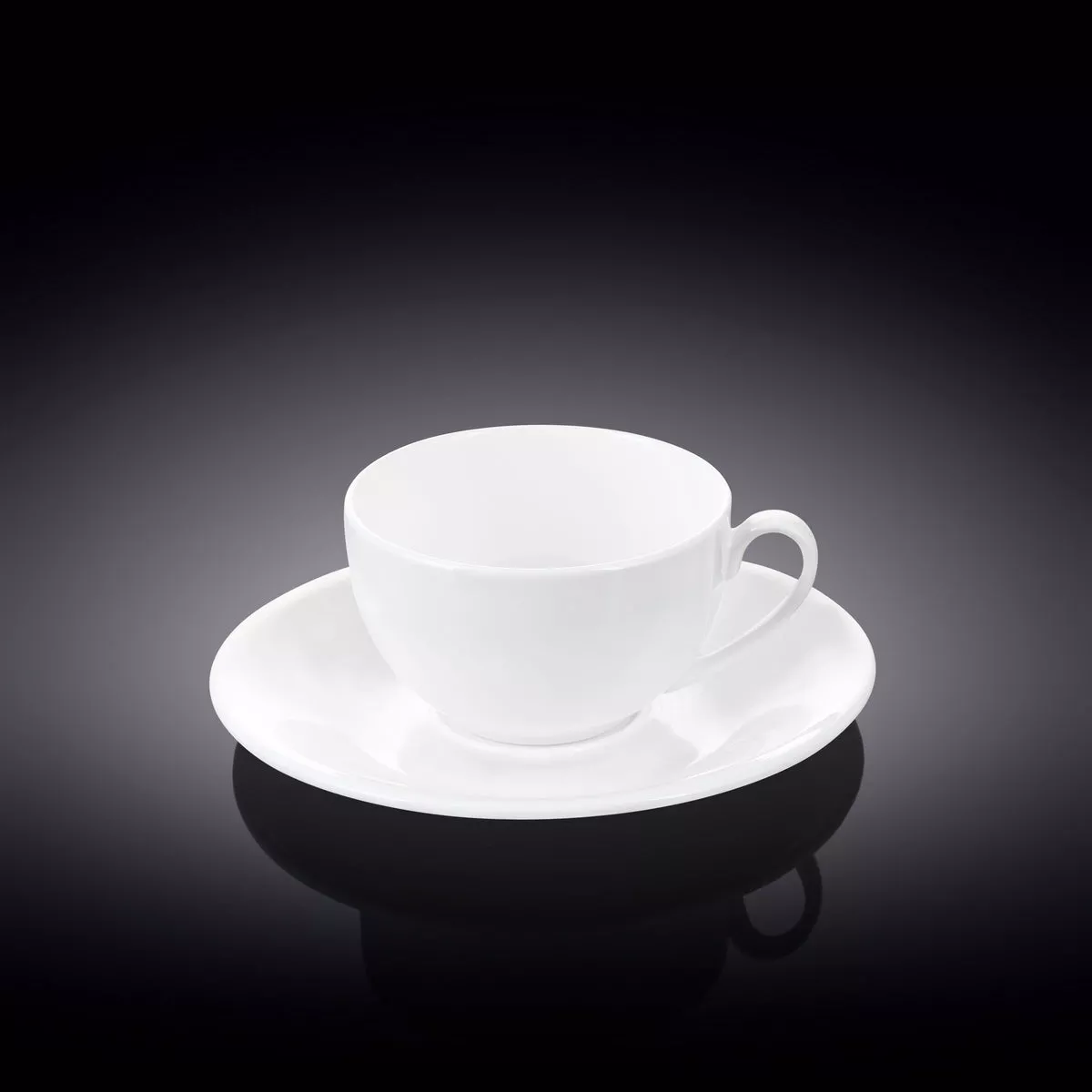 Wilmax Fine Porcelain Coffee Cup & Saucer White 80ml