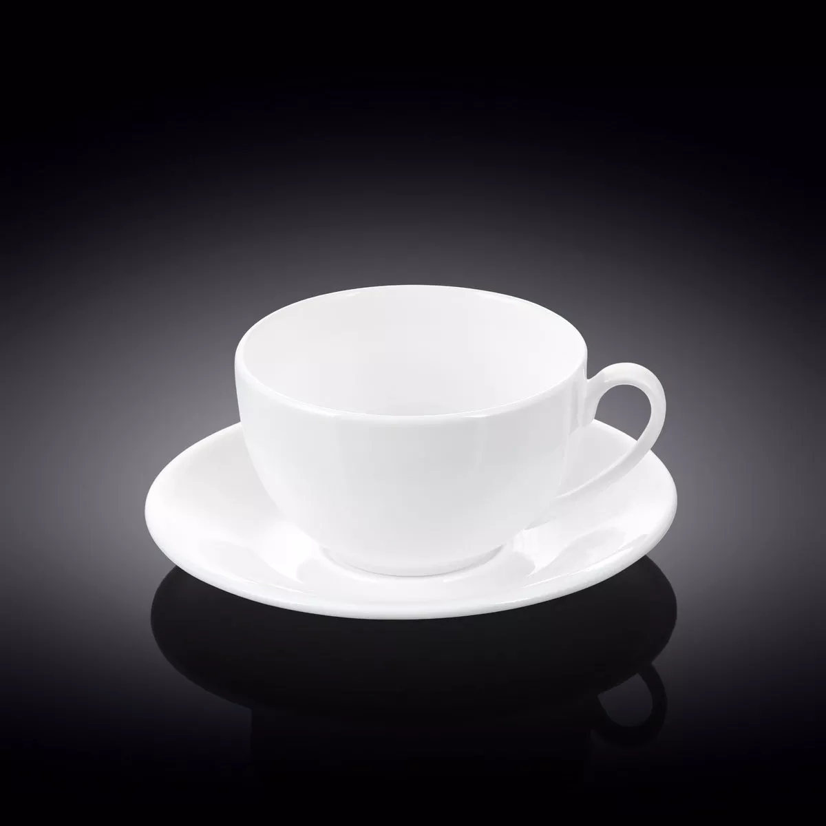 Wilmax Fine Porcelain TeaCup & Saucer White 250ml