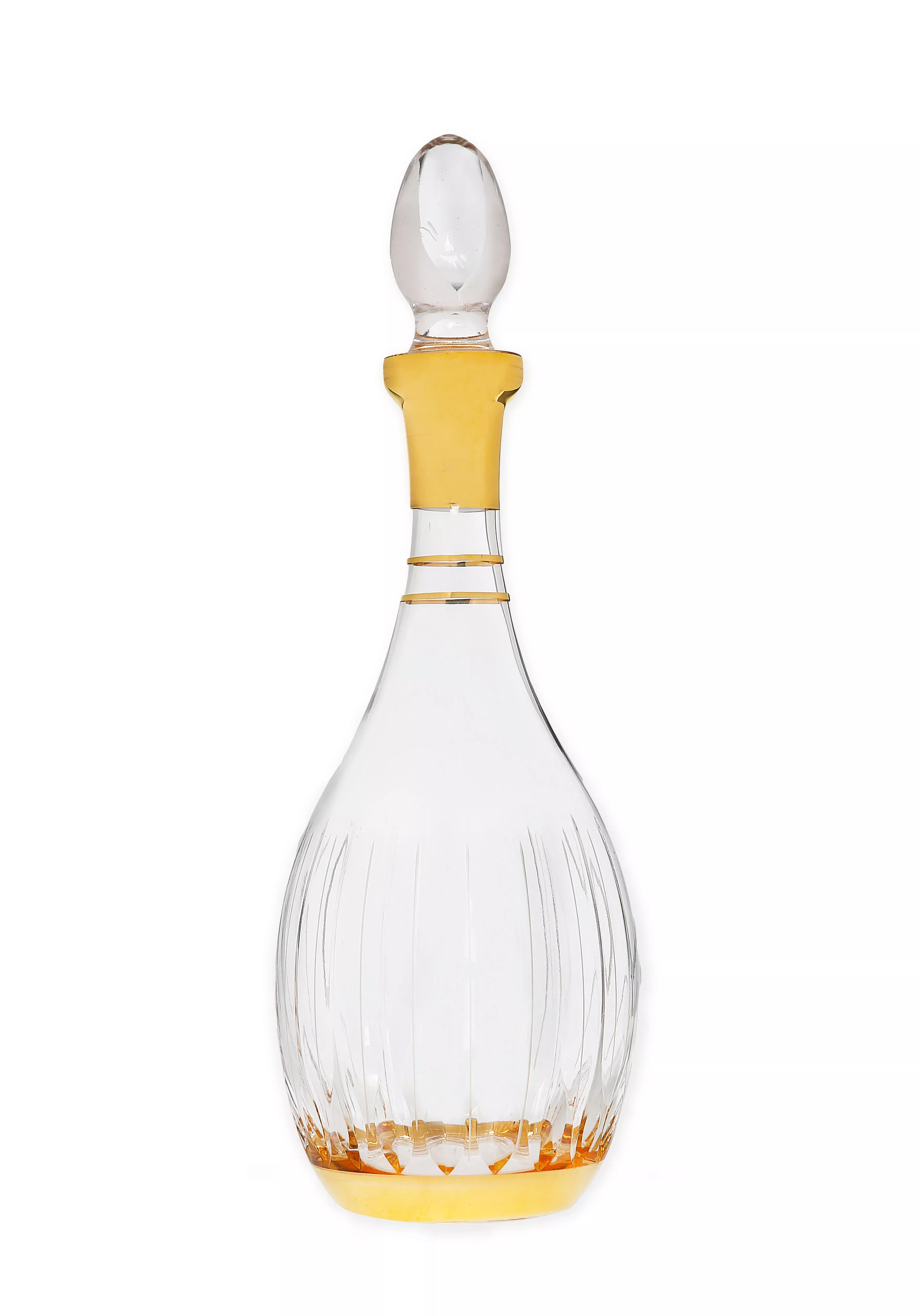 Wine Decanter with Elegant Gold Design